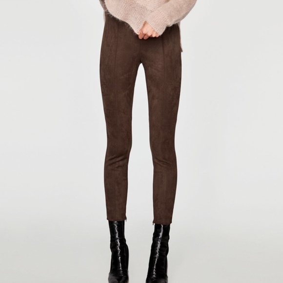 Zara Pants - Zara Faux Suede Leggings (XXL)